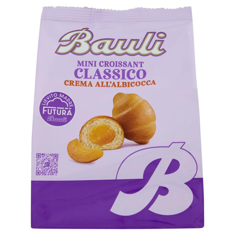 9x Bauli Extra Golosi Mini Cornetti Croissant brioche fourré aux abricots 75g + Italian Gourmet polpa 400