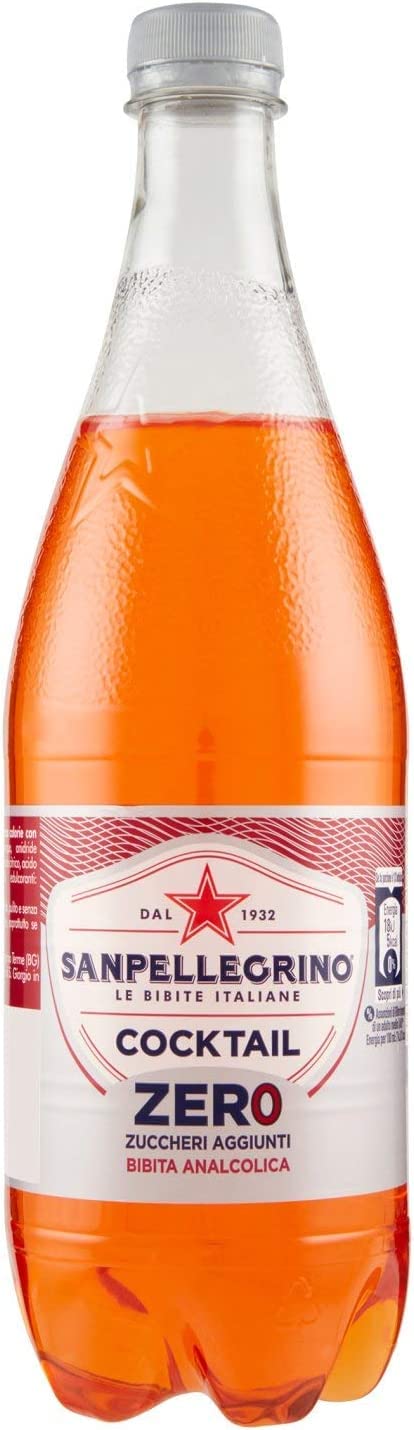 San Pellegrino Cocktail Zero Gingembre Zero Pet Sans Sucre 0,75 L Aperitivo Softdrink Sans Alcool Sans Sucre