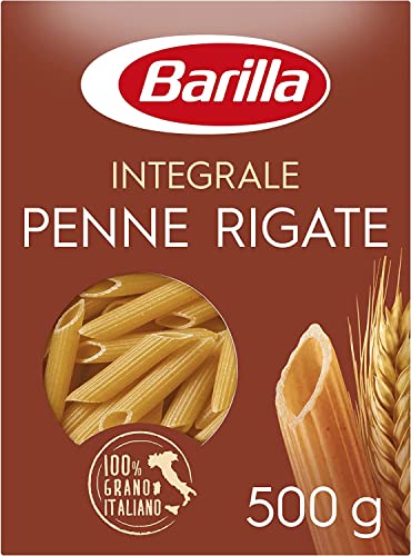 10x Barilla Pasta Penne Rigate Integrali Pâtes Italiennes À Grains Entiers 500g