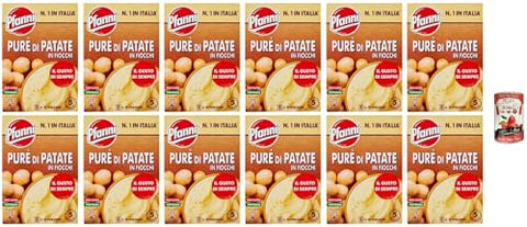 Lot De 12 Crêpes, Purée De Flocons De Pommes De Terre, Prêt En 5 Minutes, 300 G + Pelati Italien Gourmet 400 G