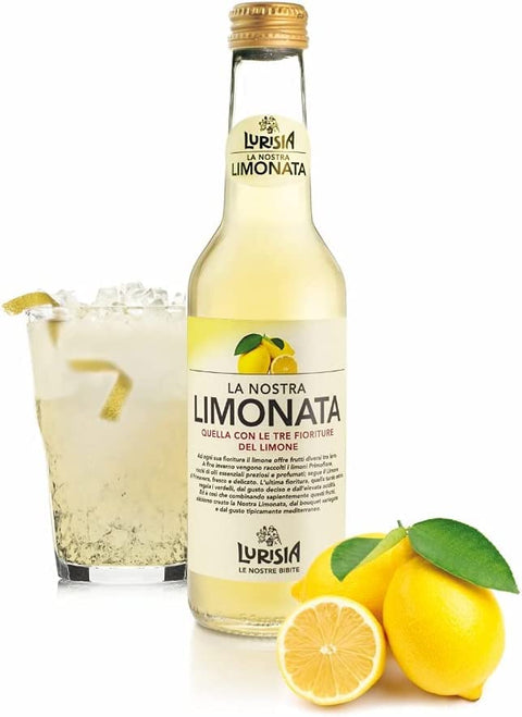 Lurisia Limonata Con Estratto Delle Tre Fioriture Del Limone Limonade Avec Extrait Des Trois Fleurs De Citron 24 X 275 Ml