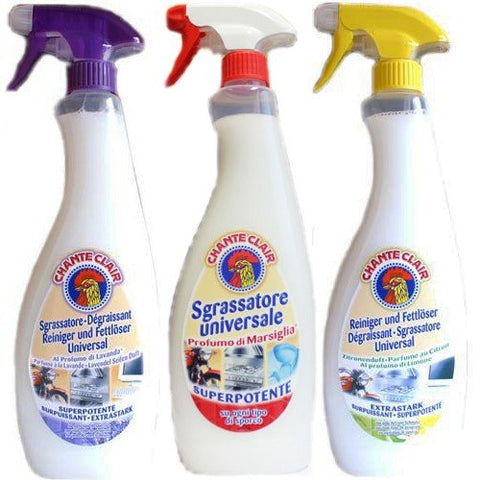 Chante Clair Sgrassatore Universale, 3 Variétés