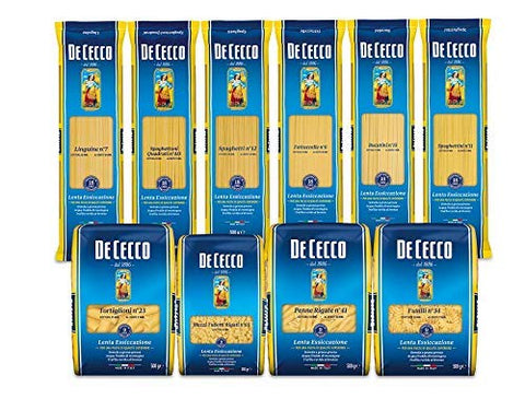 Pasta De Cecco 100 % Italien Fantasia Paquet De 10 X 500 G De Nouilles