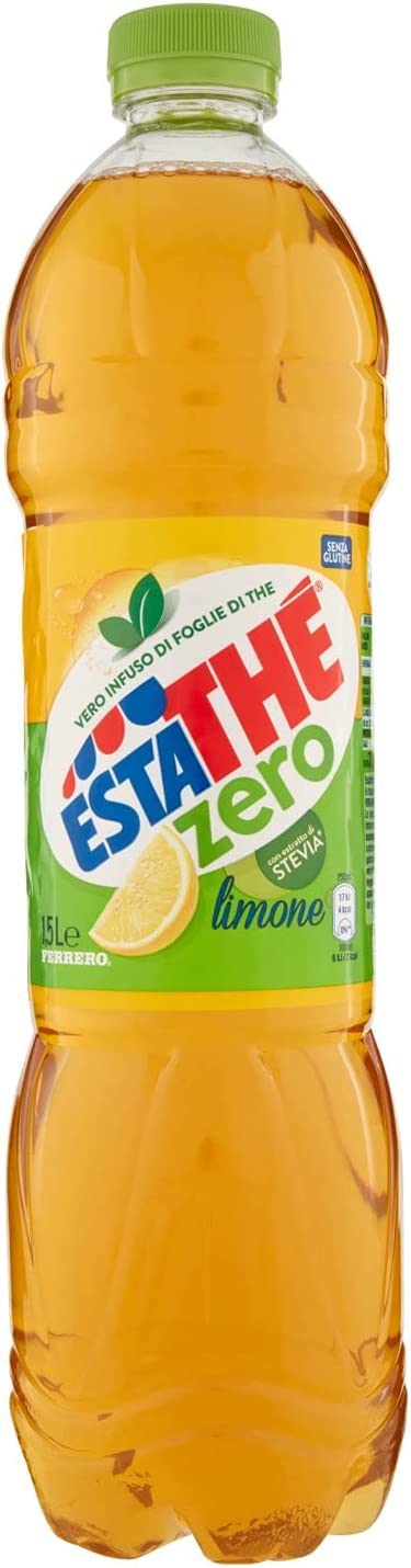 Ferrero Lot De 12 Thés Glacés Au Citron Vert Pet 1,5 L Estathe Zero Tea Sans Sucre
