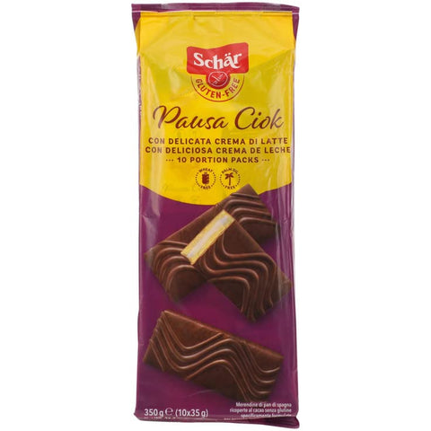 Schar Pausa Ciok Collations Sucrées Gâteau À La Crème Au Lait 350g Gluten Sans Lait Snack