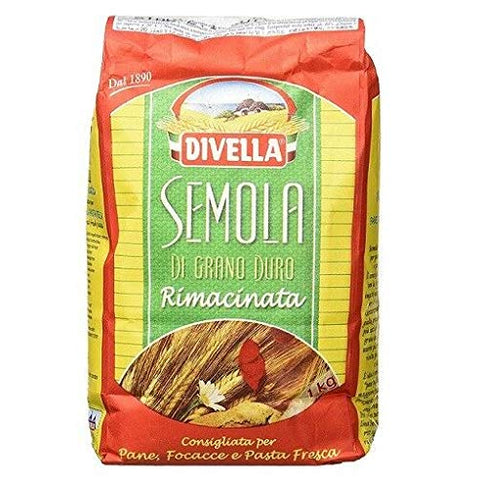 Divella Semola Di Grano Duro Rimacinata Semoule De Blé Dur 1kg