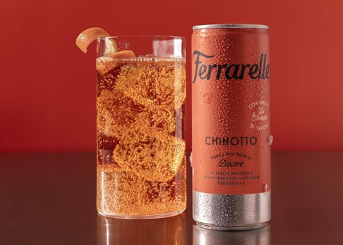Ferrarelle Chinotto Boisson gazeuse italienne à l'infusion de Chinotto, 72x 250 ml