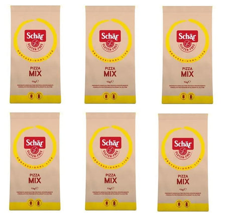 Schar Farina Lot De 6 Mélanges À Pizza Sans Gluten Pour Pizza Sans Gluten 1 Kg