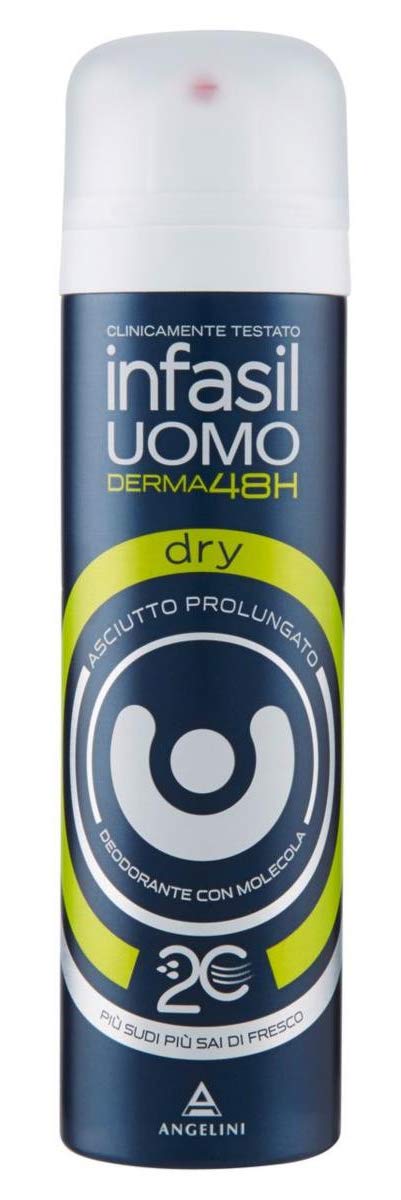 Set 6 Infasil Déodorant Spray Homme Dry 150 Ml. Soin Du Corps