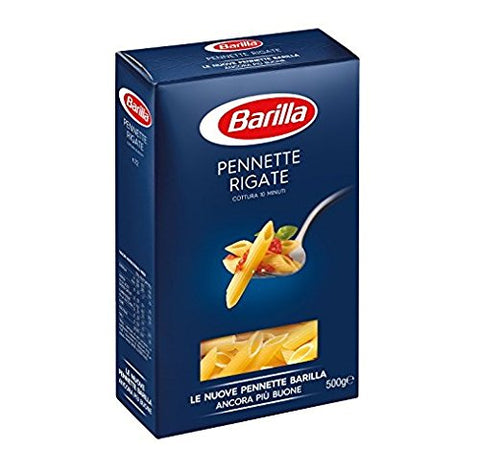 Barilla 20 X Pennette Rigate Italian Pâte No. 72. 500 G