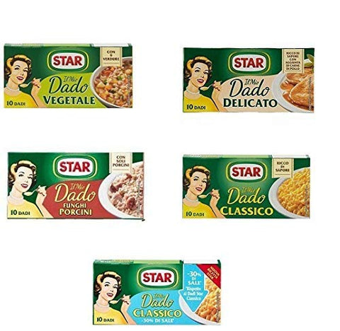 Lot De 5 Boîtes De 10 Dés À Soupe Star Dado Brodo