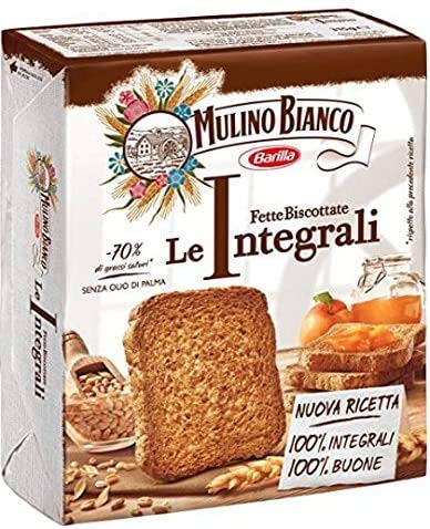 Mulino Bianco Lot De 6 Sachets De Graisse Biscottate Volkoren 315 G