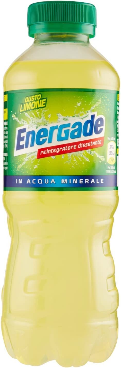Energade Lot De 24 Boissons Énergisantes Au Citron Bevanda Energetica 0,5 L