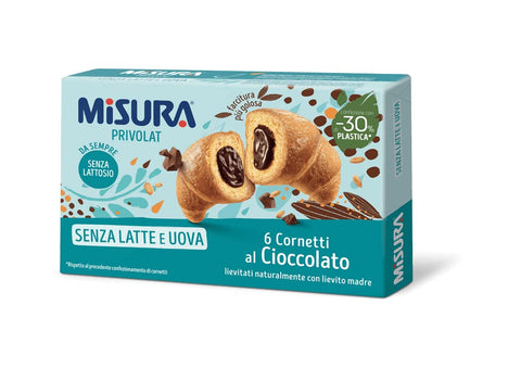 Misura Privolat Cornetti Al Cioccolato Senza Latte E Uova Croissants Au Chocolat Sans Lait Ni Œuf 290g