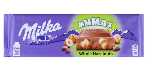 Milka Mmmax Whole Noisettes Table Au Chocolat Au Lait Avec Noisette Entière 270 G