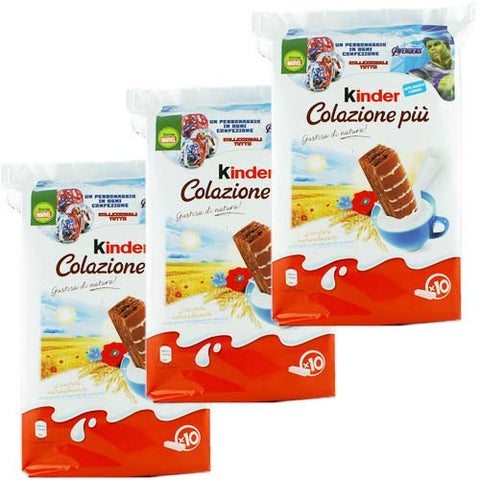 3 X Ferrero Kinder « Colazione Piu » - 10 X 29 G
