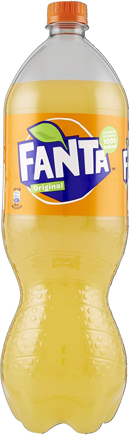 Fanta Lot De 12 Bouteilles De Limonade Orange 1,5 L Pet 100 % Orange Italienne