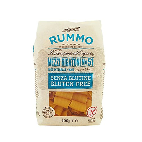 Rummo Mezzi Rigatoni Sans Gluten Gr. 400 [6 Paquets]