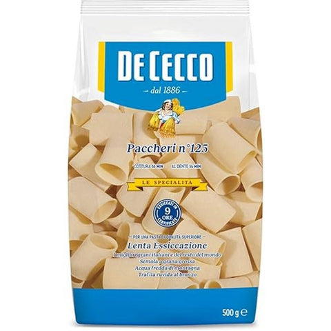 De Cecco Paccheri N°125 Pâtes Longues 500 G
