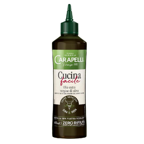 Carapelli Cucina Facile Huile d'olive extra vierge dans une bouteille en PET 100 % recyclée 450ml