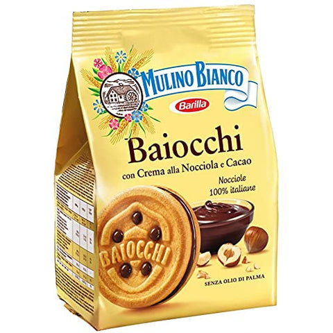 Mulino Bianco - Baiocchi Nocciola 260g - Lot De 4 - Vendu Par Lot