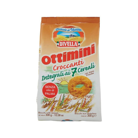 Biscuits Divella Ottimini Croccanti Ai 7 Wholemeal Cereals300 Gr