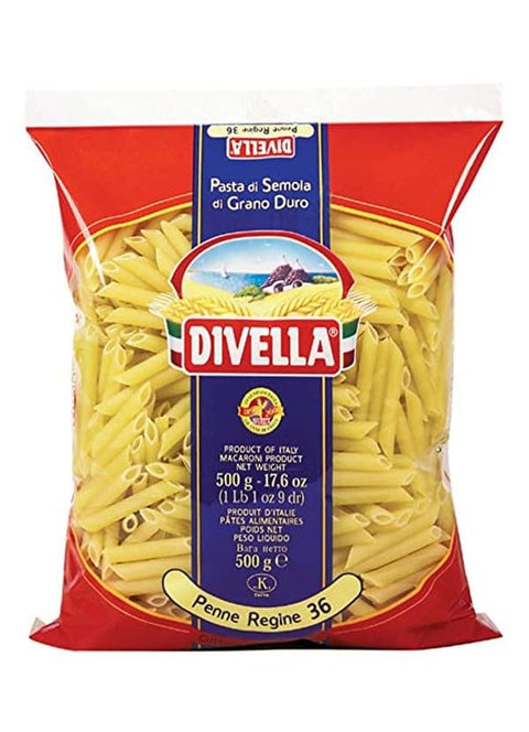 Divella Pâtes De Semoule De Blé Dur Penne Regine 36 Gr 500 X 24