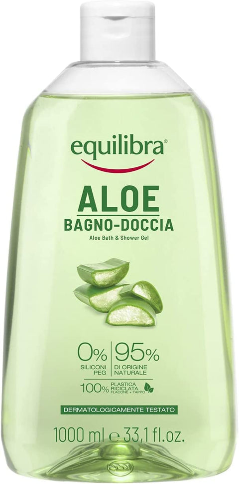 Equilibra Corpo, Aloe Body Wash, Lavage Délicat Pour Le Corps Avec Effet Nettoyant Et Hydratant Avec Des Tensioactifs D'origine Végétale Et Aloe Vera, 1000 Ml + Italian Gourmet Polpa 400 G