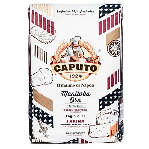 Mulino Caputo Manitoba Oro Tipo Lot De 4 Sachets De Farine 1 Kg