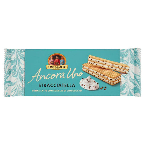 Lot De 12 Gaufres Tre Marie Ancora Uno Stracciatella Remplies De Crème Au Chocolat Au Lait Et De Morceaux De Chocolat 140 G