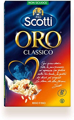 Scotti Riso Selezione Oro Classico Lot De 3 Paquets De Riz Italien, 1 Kg