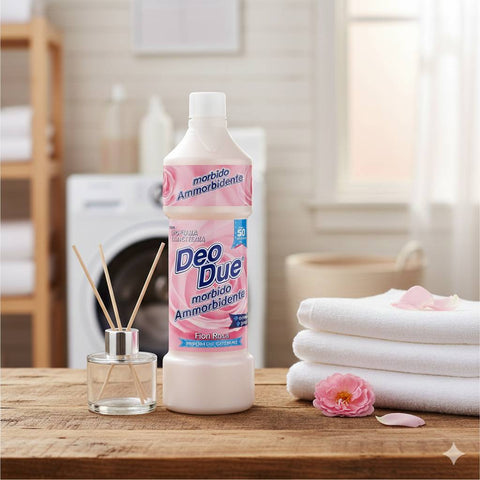 3x Deo Due – Ammorbidente Fiori Rosa, Adoucissant textile 1 litre