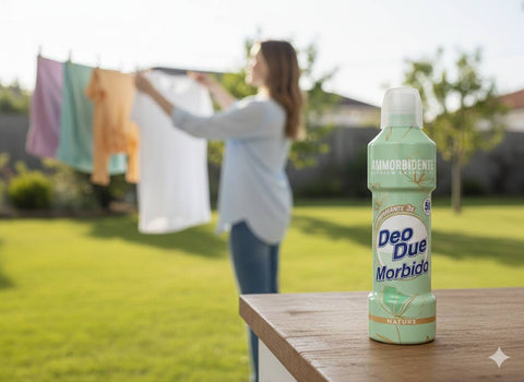 3x Deo Due – Ammorbidente Nature, Adoucissant textile à l'huile d'amande douce biologique 1 litre