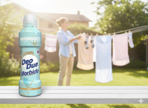 3x Deo Due – Ammorbidente Sky Adoucissant textile 1L à l'huile d'amande douce biologique
