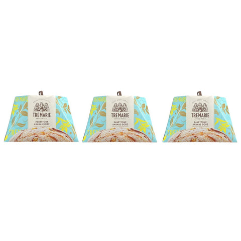 3x Tremarie Panettone Ananas Dorè  930g