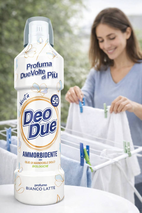 3x Deo Due – Ammorbidente essenza di Bianco Latte, Adoucissant textile 1L