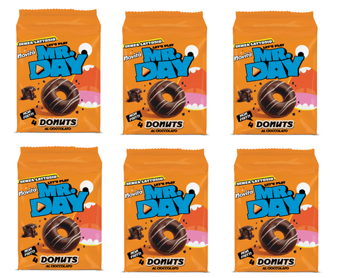 6x Mr.Day Donuts al Cioccolato Beignets au chocolat 200 g
