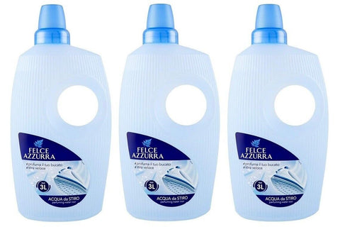 Felce Azzurra Acqua Profumata Per Ferro Da Stiro Lot De 3 Flacons D'eau Parfumée Pour Fer À Repasser 1000 Ml