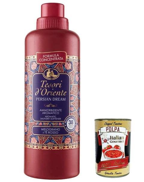 Lot De 3 Adoucissants Tesori D'oriente Persian Dream Ammorbidente Concentrato, Adoucisseur De Tissu Concentré, 38 Lavages, 760 Ml + Italian Gourmet Polpa 400 G