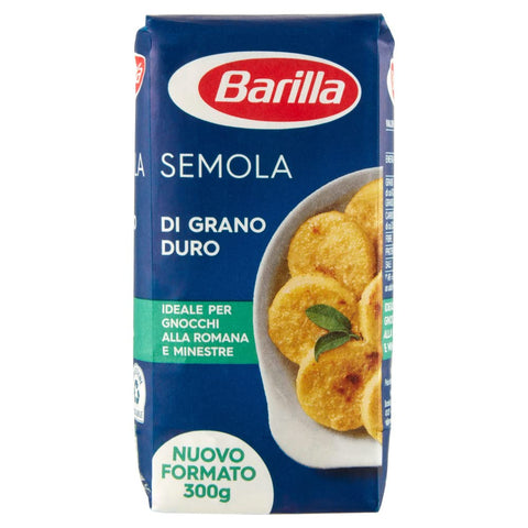Barilla Semola Di Grano Duro Lot De 12 Semoules De Blé Dur, Idéal Pour Les Gnocchi Et Les Soupes Romaines, 300 G