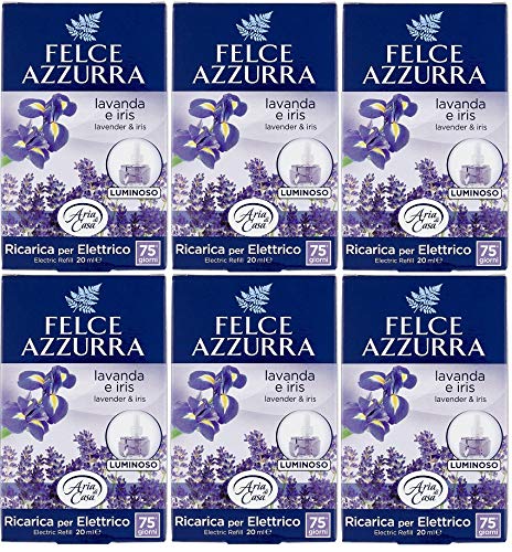Felce Azzurra Aria Casa Lot De 6 Désodorisants Pour Chambre À Air Ambiant 20 Ml