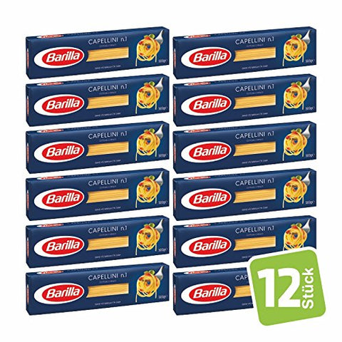 Barilla Capellini N.1 Lot De 12 Boîtes De 500 G