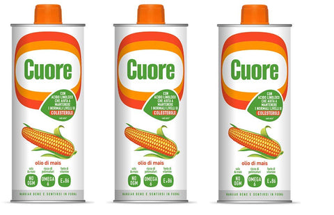 Cuore 3 X Clio Italian Corn Oil For Frying 1l