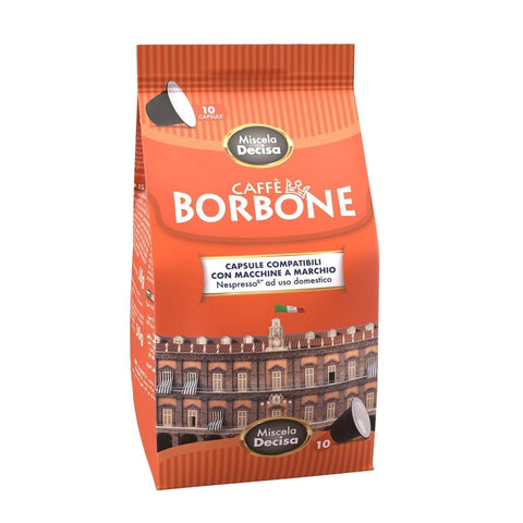 10 Respresso - Comp. Nespresso - Mélange Decisa - Caffè Borbone