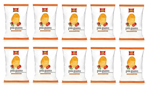 San Carlo Più Gusto Passione Lot De 10 Chips De Pomme De Terre Salées 50 G