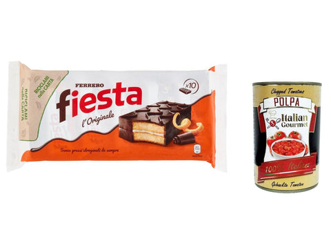 Ferrero Fiesta Lot De 3 Barres À Gâteau Chocolat Cacao Et Orange 360 G + Polpa Italian Gourmet Polpa 400 G