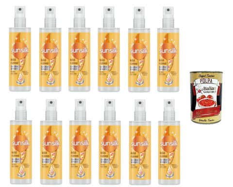Sunsilk Olio Lot De 12 Sprays D'huile Morbidi E Luminosi Soft And Bright 200 Ml + Polpa Italien Gourmet 400 G
