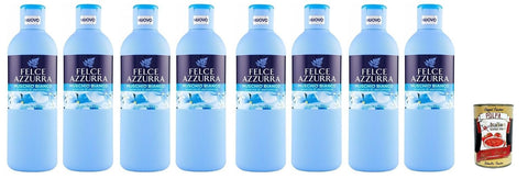 Felce Azzurra Bagnodoccia Muschio Bianco Gel Douche Musc Blanc Parfum Incomparable Hydrate La Peau 8 X 650 Ml + Italian Gourmet Polpa 400 G