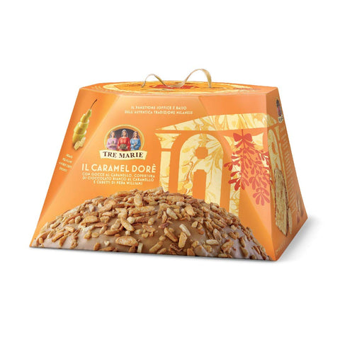 Christmas – Panetone Tre Marie, Caramel Dore 900 G – Produits Italiens