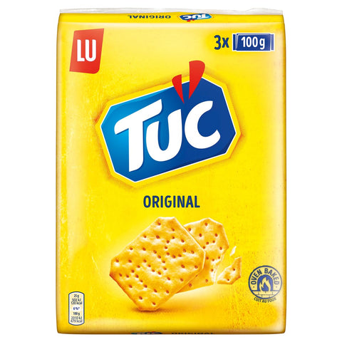 Tuc Original - Cracker Croustillant - Format Pratique À Emporter - 3 Paquets De 100 G